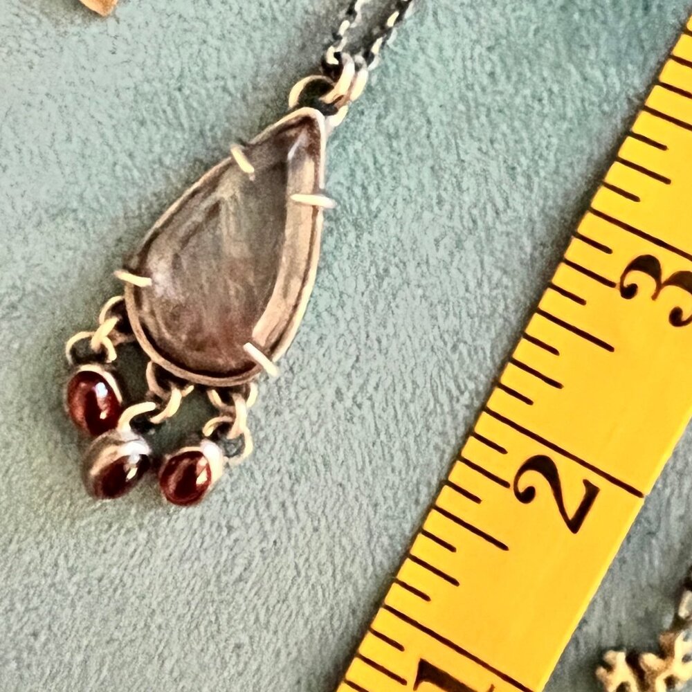 Stunning OOAK Designer Oxidized Silver Sabine Sjostrand 'EON DSGN' Necklace - Picture 3 of 8